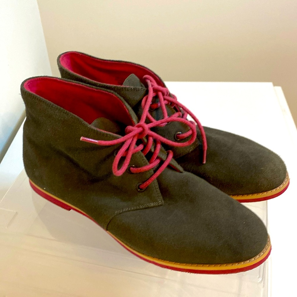 Splendid - Dusty Gray & Pink Desert Booties - Sz 10 Women's